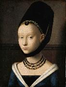 Petrus Christus Portrait of a Lady (mk08) oil on canvas